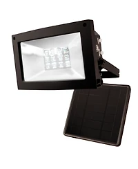 Maxsa Innovations Solar-powered Dusk to Dawn Flood Light - Black Dark Sky (Warm White bulbs)