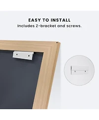 Amorho Bathroom Mirror, 36" x 28" Inch Thick Metal Framed Wall Mirrors for Over Sink, Bedroom, Living Room, Entryway, Rectangle Wall-Mounted Mirrors i