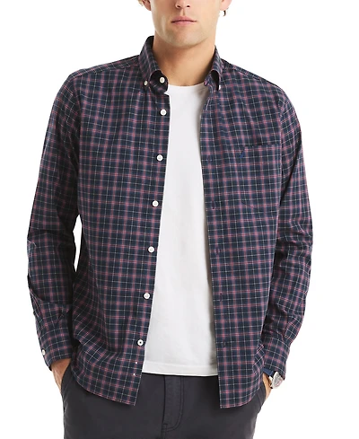 Nautica Men's Long Sleeve Plaid Shirt
