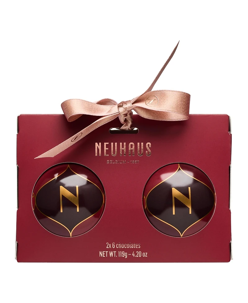 Neuhaus Holiday Christmas Ornament Chocolate Box, 12 Pieces