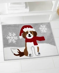 Avanti Puppy Santa Polyester Bath Rug, 20" x 32"