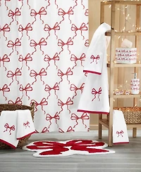 Avanti Christmas Bows Cotton 2-Pc. Hand Towel Set, 28" x 16"