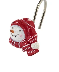 Avanti Holiday Cheer Resin Shower Hooks, Set of 12
