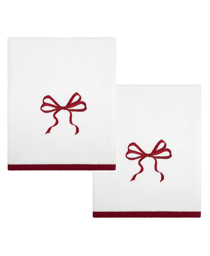 Avanti Christmas Bows 2-pc Bath Towel Set, 52" x 27"