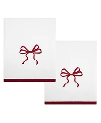 Avanti Christmas Bows 2-pc Bath Towel Set, 52" x 27"