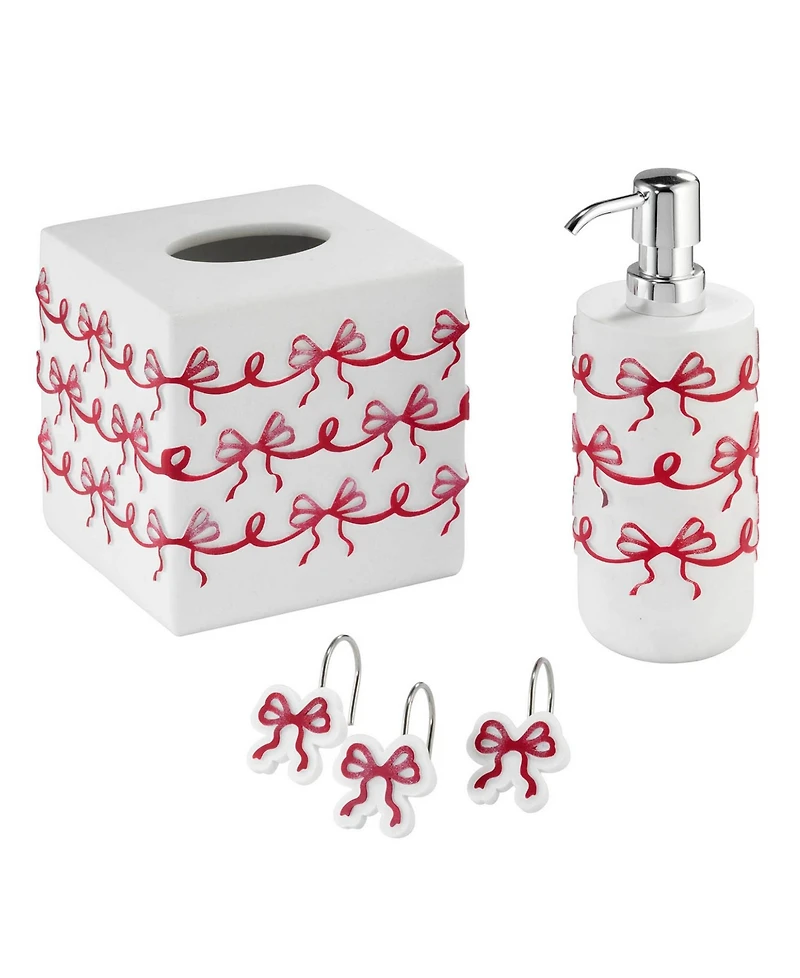 Avanti Christmas Bows Resin Lotion Dispenser