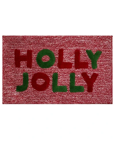 Avanti Holly Jolly Polyester Bath Rug, 20" x 32"