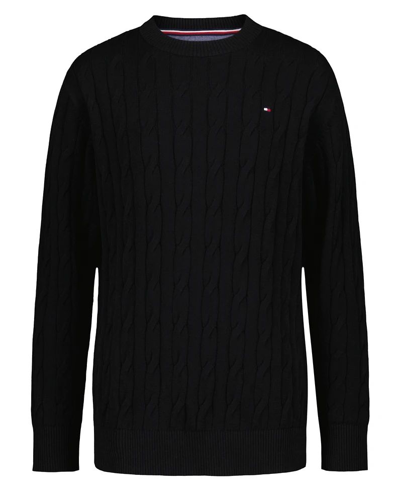 Tommy Hilfiger Boys 8-20 Crewneck Cable Knit Sweater