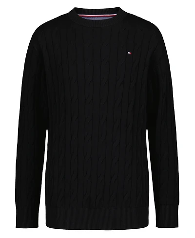 Tommy Hilfiger Boys 8-20 Crewneck Cable Knit Sweater
