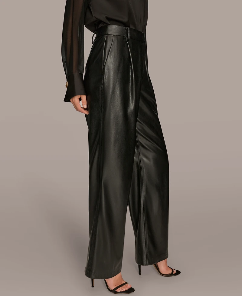 Donna Karan New York Women's Pleated Straight Pants