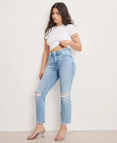 Good American Petite Dolly Joleans Mid Rise Jeans