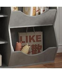 Toy Storage Shelf, Bookshelf for Storing Books and Toys, Suitable for Both Boys and Girls, Multi-Tier Bookshelf Suitable for Game Rooms and Children's