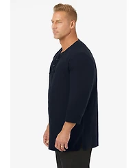 KingSize Big & Tall Gauze Lace-Up Shirt