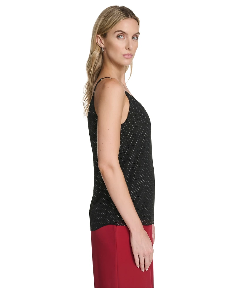 Calvin Klein Women's Metallic Dot Cami Top