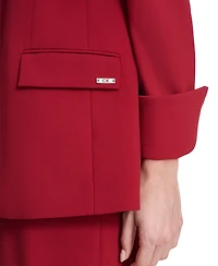 Calvin Klein Women's Notch Lapel Open-Front Jacket