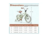 14-Inch Kids Bike with Adjustable Handlebar & Saddle – Green