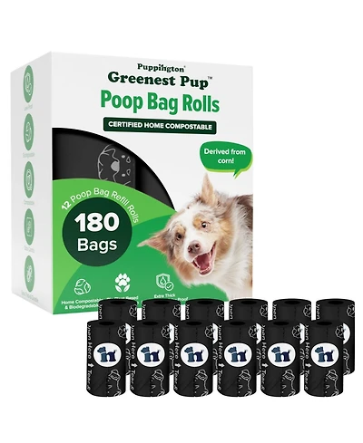 Puppington Dog Bags, 180 Onyx Black