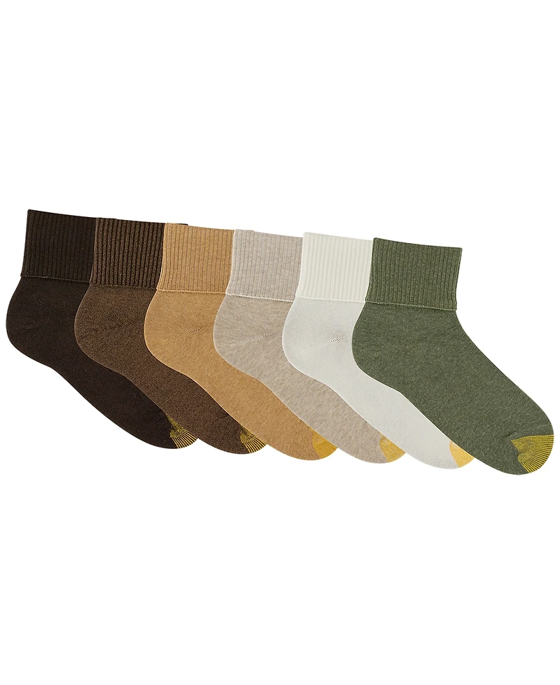 Gold Toe Women's 6-Pk. Turn-Cuff Socks 4341F5