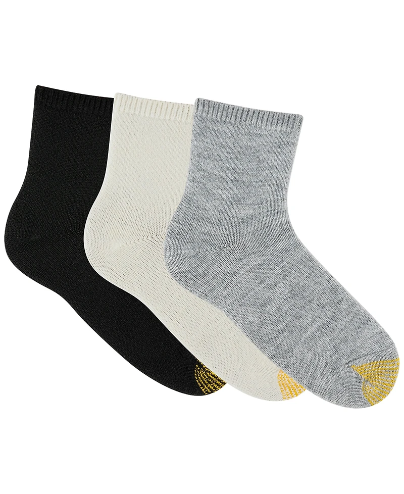 Gold Toe Women's 3-Pack Fuzzy Midi Crew Socks