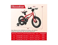 14-Inch Kids Bike with Handbrake, Coaster Brake & Bell