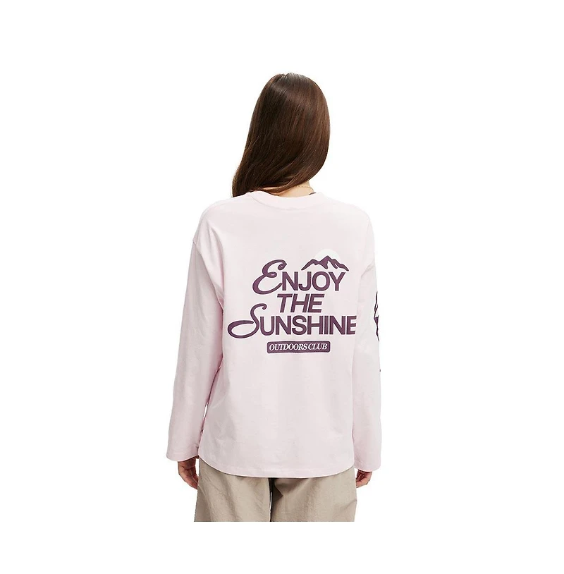 Cotton On Women's Active Long Sleeve Graphic Crew