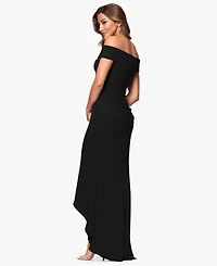 Xscape Women's Off The Shoulder High Low Dress