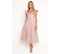 Petal and Pup Women's Lucille Maxi Dress - Red Floral