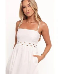 Petal and Pup Women's Angelus Midi Dress - White