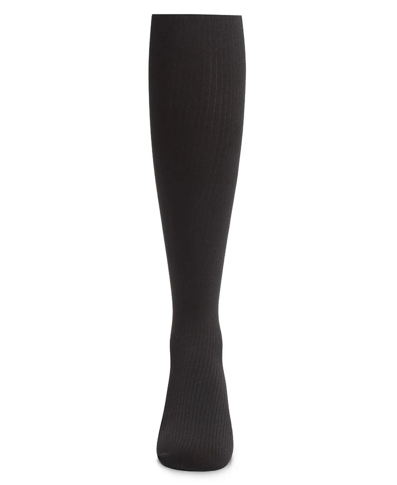 Memoi Girls Opaque Fine Ribbed Nylon Tights
