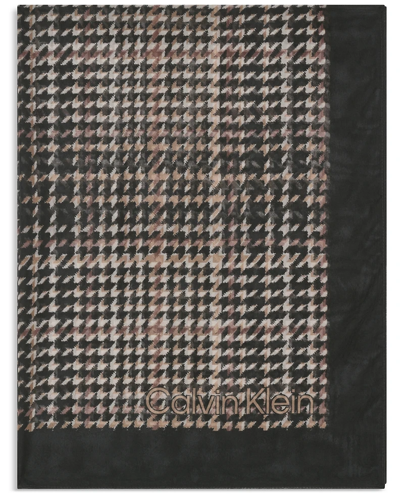 Calvin Klein Women's Houndstooth Print Wrap