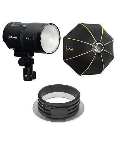 Profoto B10X Off Camera Flash Head Bundle with 36" Octa NewGen Softbox for Bowens with SterlingFibre, 144mm ParaSnap Quick Softbox Speedring for