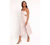 Petal and Pup Women's Evelin Midi Dress - Pink Stripe