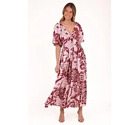 Petal and Pup Women's Shanae Maxi Dress - Pink Brown Paisley