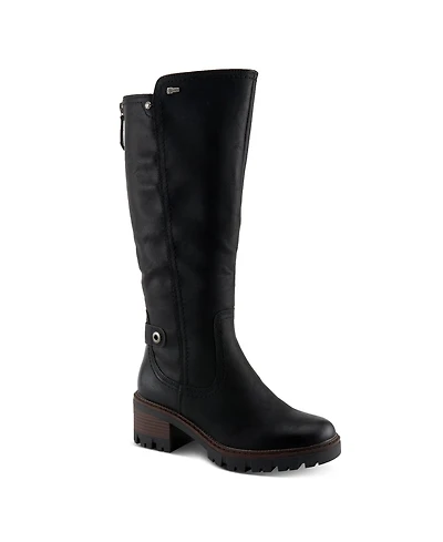 Spring Step Lexis Water-Resistant Tall Shaft Boot with Adjustable Calf and Shock-Absorbing Sole