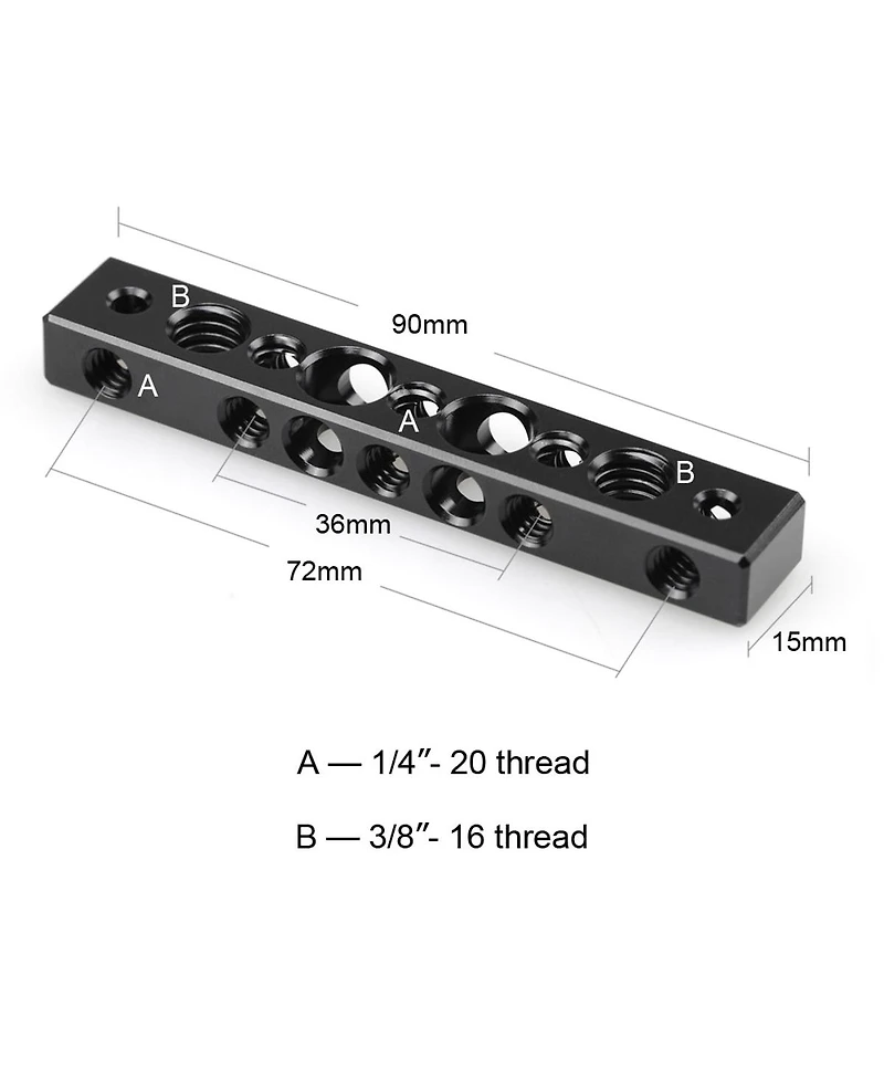 SmallRig Cheese Bar with 1/4" and 3/8" Screw Hole