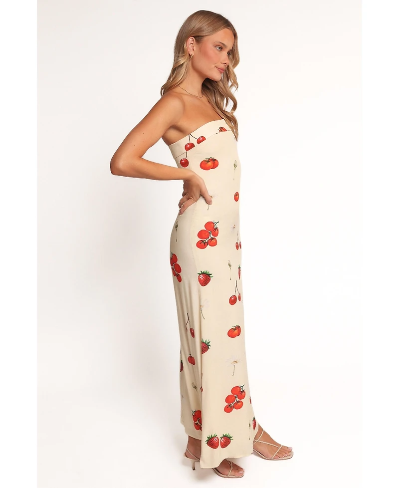 Petal and Pup Women's Adela Maxi Dress - Tomato Print