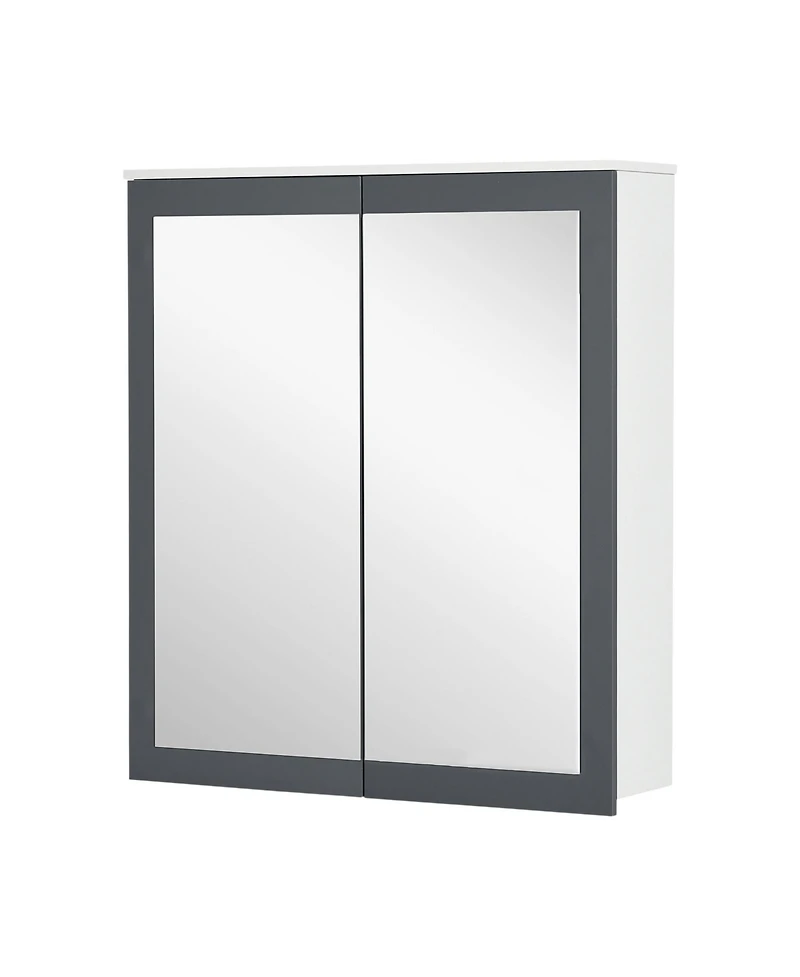 Slickblue Modern Bathroom Cabinet with Mirror and Ample Storage for Toiletries