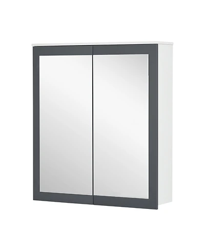 Slickblue Modern Bathroom Cabinet with Mirror and Ample Storage for Toiletries