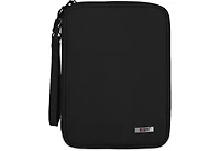 Bubm Black Medium Electronics Organizer Bag - Double Layer Travel Case for iPad Mini, Cables, Power Banks, Earphones & Usb Drives