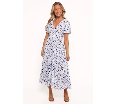 Petal and Pup Women's Roberts Maxi Dress - Blue Ditsy Floral