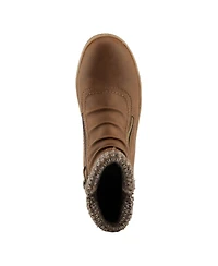 Spring Step Cleora Water Resistant Dual-Zip Bootie with Faux Shearling Lining