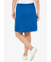 Woman Within Plus Sport Knit Skort