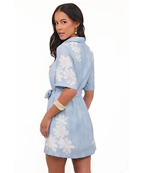 Petal and Pup Women's Connie Mini Dress - Blue