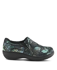 Spring Step Professional Winfrey-Flutter Printed Slip-On Shoe with Removable Insole and Skid-Resistant Sole