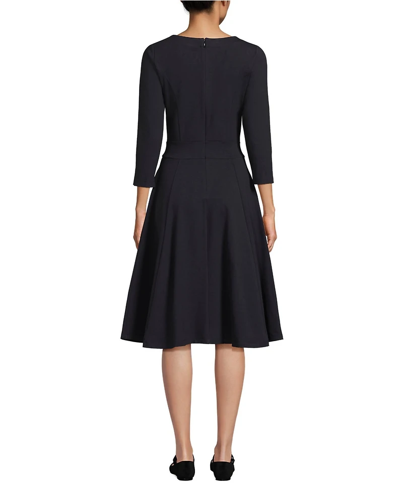 Lands' End Women's Starfish 3/4 Sleeve Dress