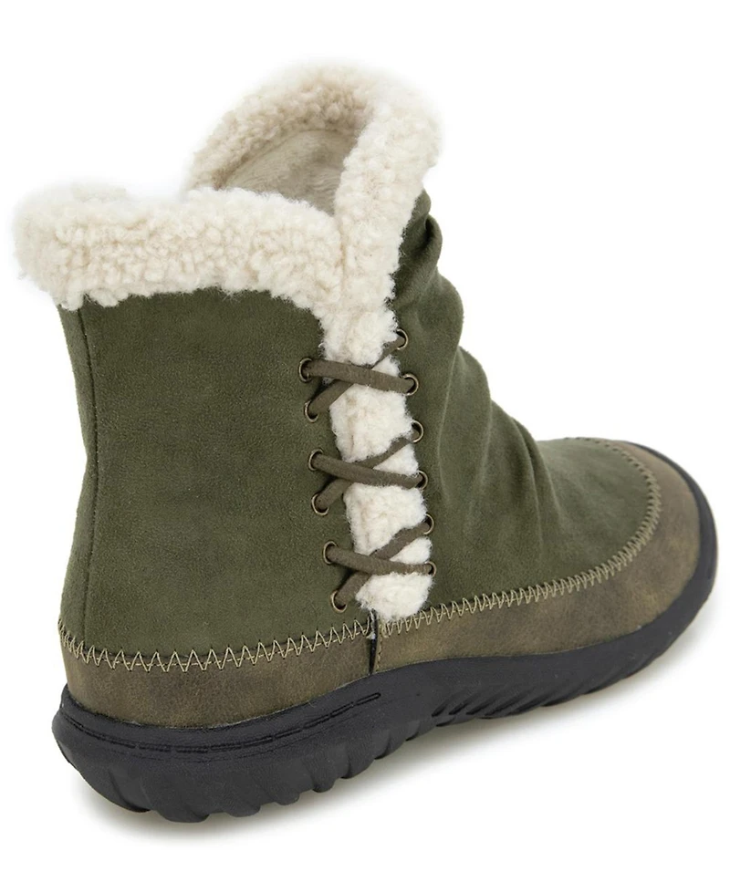 Jbu Women's Briar Cozy Casual Platform Booties