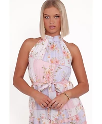 Petal and Pup Women's Caroline Maxi Halter Dress - Multi Floral