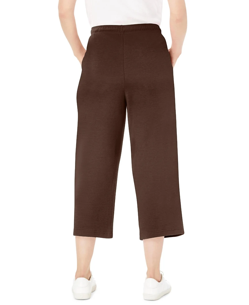 Woman Within Women's Sport-Knit Pull-On Capri Pants