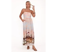 Petal and Pup Women's Marcia Midi Dress - Sunset Print