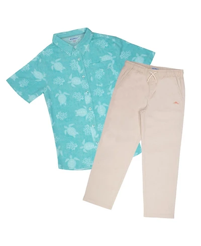 Tommy Bahama Boys Woven Pant Set Outfit